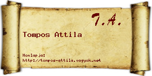 Tompos Attila névjegykártya